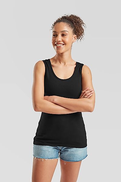 Fruit of the Loom Tanktop, (Packung, 3 tlg.), aus reiner Baumwolle, Rundhal günstig online kaufen