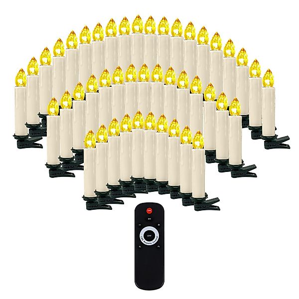 Gotoll LED-Christbaumkerzen CH010-50_B 10er/50er mit clip günstig online kaufen