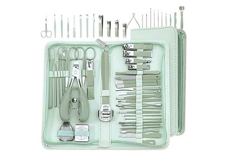 STILVORA Maniküre-Etui 35er Nagelset Nagelpflege Set Nagelknipser Nagelhaut günstig online kaufen