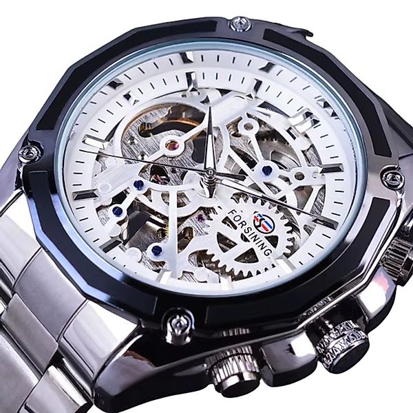 Rötting Design Automatikuhr Herrenuhr Automatikuhr Marke Forsining silberfa günstig online kaufen