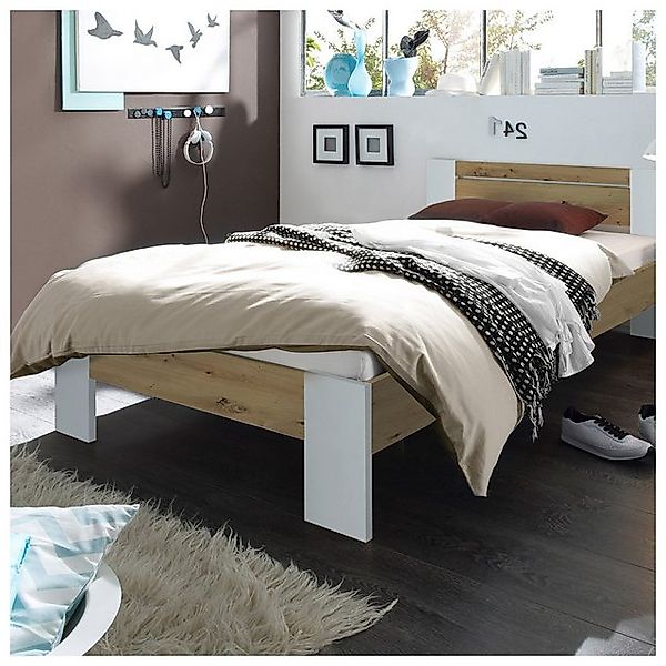 HTI-Living Futonbett Futonbett 140 x 200 cm Weiß/Artisaneiche (Stück, 1-tlg günstig online kaufen