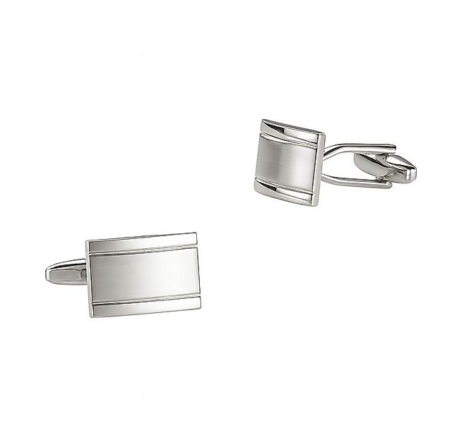 RAIKOU Manschettenknöpfe Gestreifte Edelstahl mit 925 Silber-Einlage (glänz günstig online kaufen