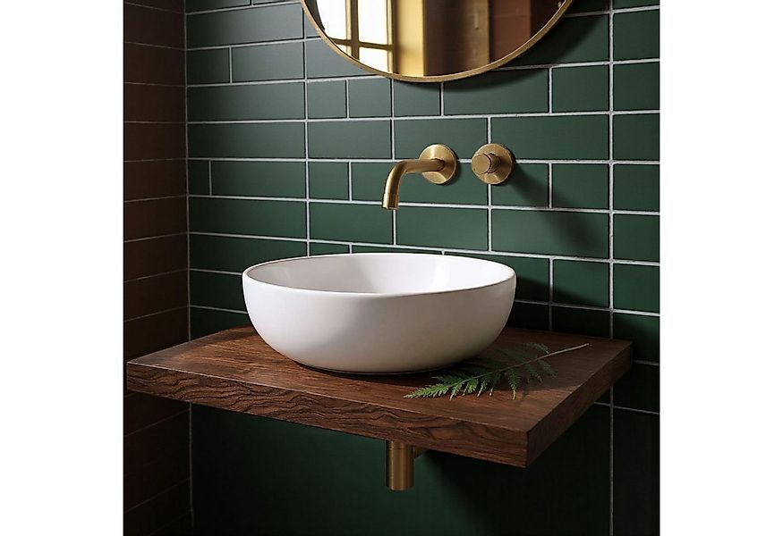 KEINerlei® Waschtischplatte Waschtischplatte Massive Eiche Holz mit gerade günstig online kaufen