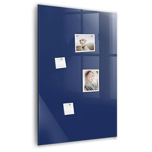 Tulup Beschreibbare Glasmagnettafel Marineblaue Farbe 60x90 cm Magnettafel günstig online kaufen