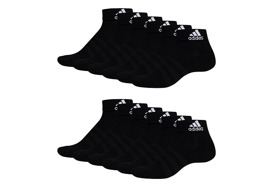 adidas Sportswear Socken Cushioned Quartersocken (6-Paar) mit Logo im Bund günstig online kaufen