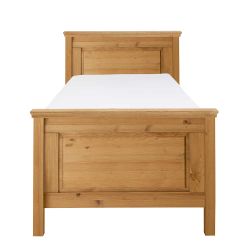 Holzbett aus Kiefer Massivholz Landhausstil günstig online kaufen