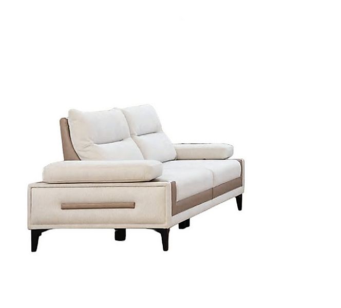 JVmoebel 3-Sitzer Weißes Wohnzimmer Sofa Designer Polster Exklusive Moderne günstig online kaufen