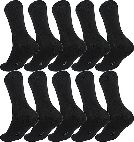 EloModa Basicsocken 10× Herren Socken Komfortbund – 80% Baumwolle – Alltag günstig online kaufen