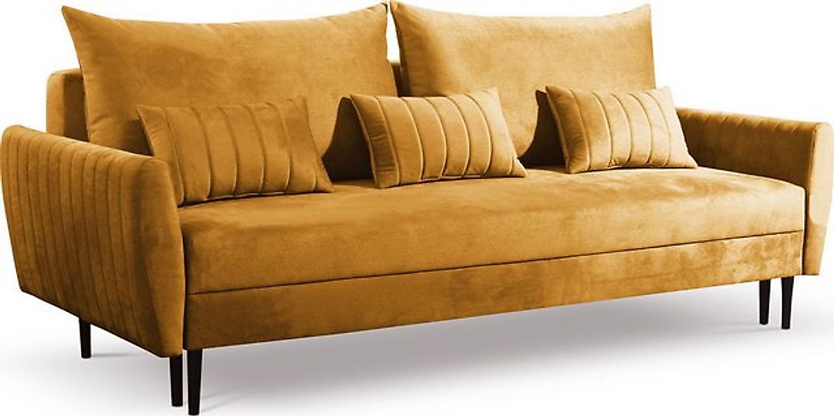 WFL GROUP Schlafsofa Tiana, Sofa mit Bettkasten, Schlaffunktion, Modernes D günstig online kaufen