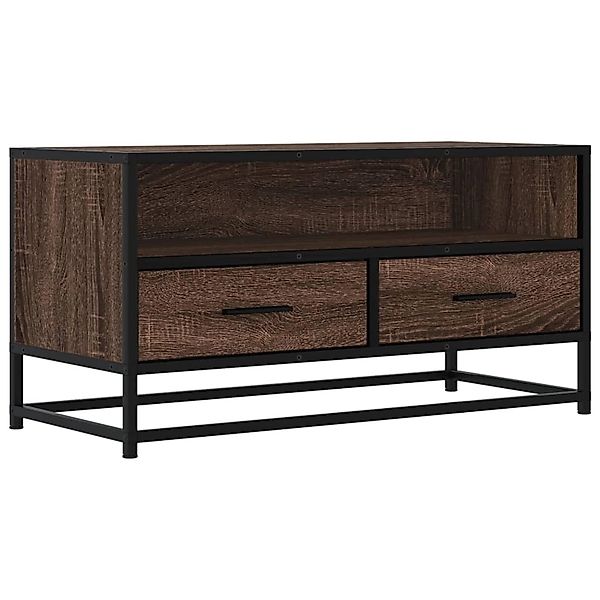 vidaXL TV-Schrank Eichen-Optik 80x34,5x40 cm Holzwerkstoff und Metall 84881 günstig online kaufen