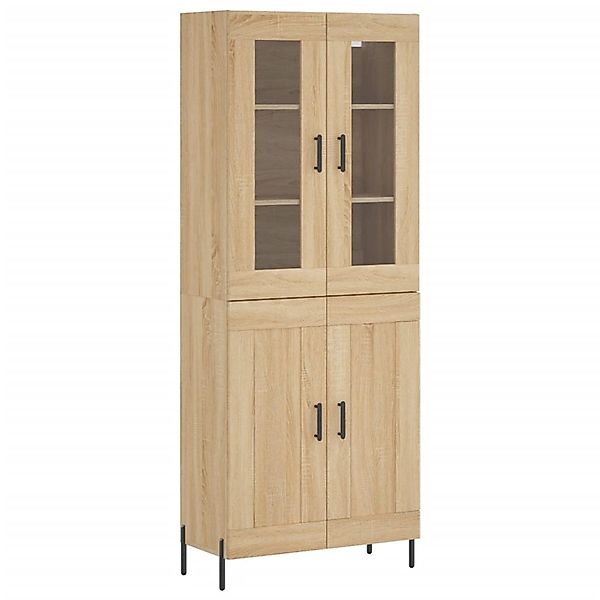 vidaXL Highboard Sonoma-Eiche 69,5x34x180 cm Holzwerkstoff 3198348 günstig online kaufen