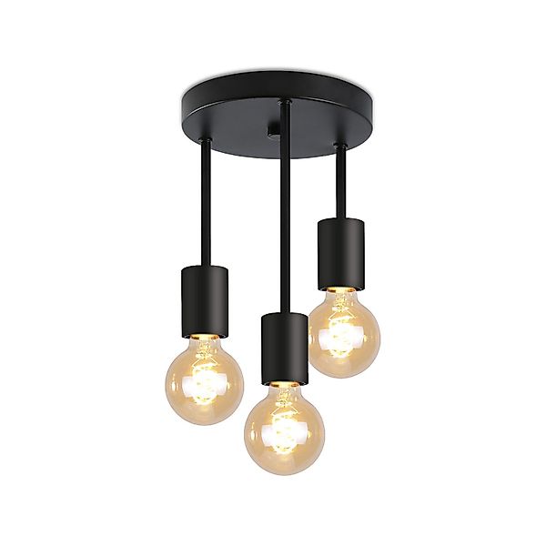 ZMH LED Deckenleuchte Schwarz - Hängend günstig online kaufen