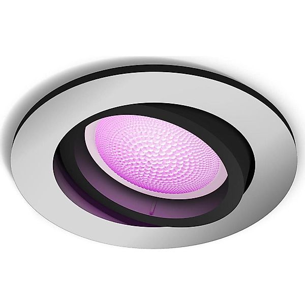 Philips Hue Bluetooth White & Color Ambiance Einbauspot Centura in Silber 5 günstig online kaufen