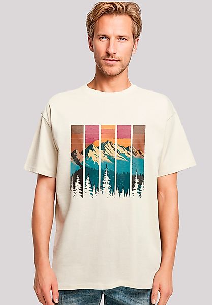 F4NT4STIC T-Shirt "Berg Sonnenuntergang Retro", Premium Qualität günstig online kaufen