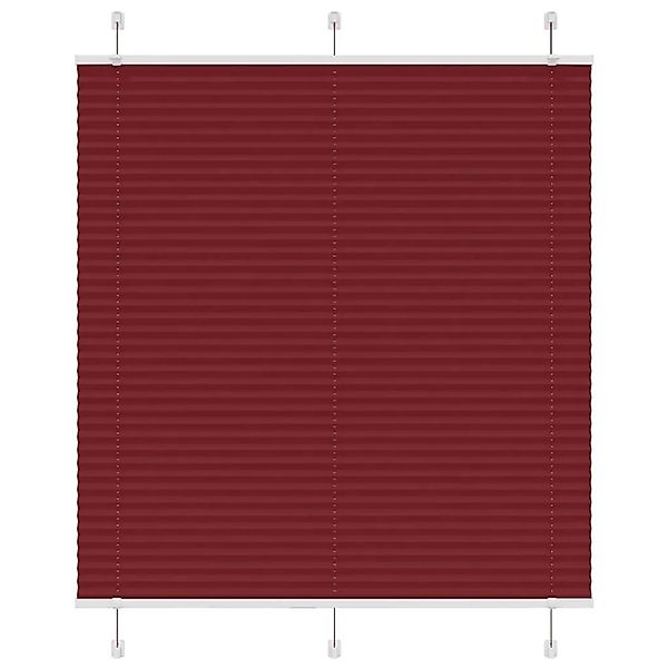 vidaXL Plissee Bordeauxrot 115x100 cm Stoffbreite 114,4 cm Polyester 401523 günstig online kaufen