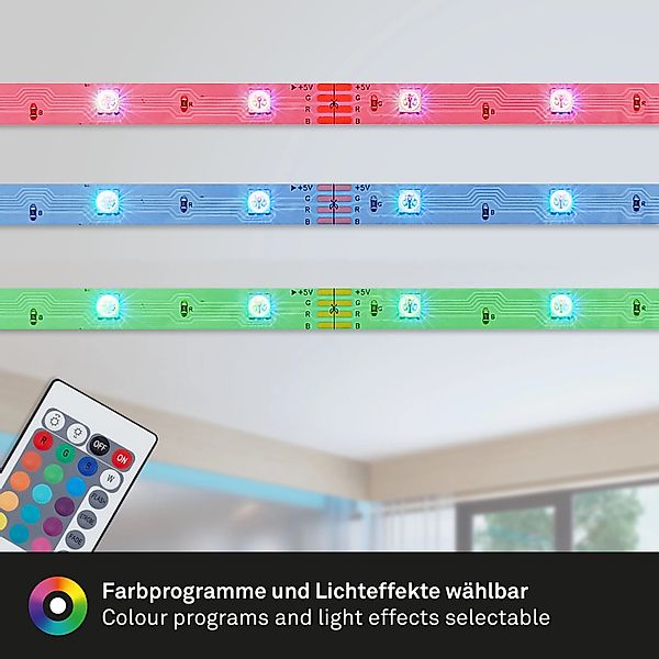 Briloner LED-Streifen Flexband 3 m selbstklebend Mehrfarbig günstig online kaufen