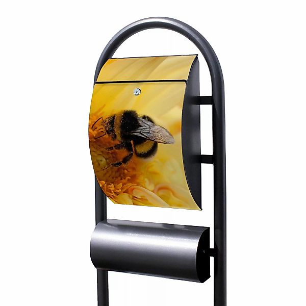 Banjado Standbriefkasten Hammerschlag Optik Größe 150x47x22cm Postkasten Fr günstig online kaufen