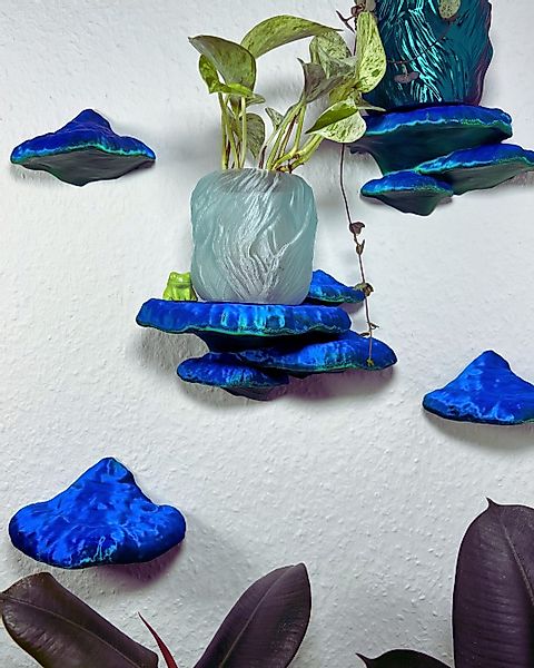 Roomberry Deko-Wandregal Baumschwamm Pilz Wandregal-Set, Pilzregal-Set, günstig online kaufen