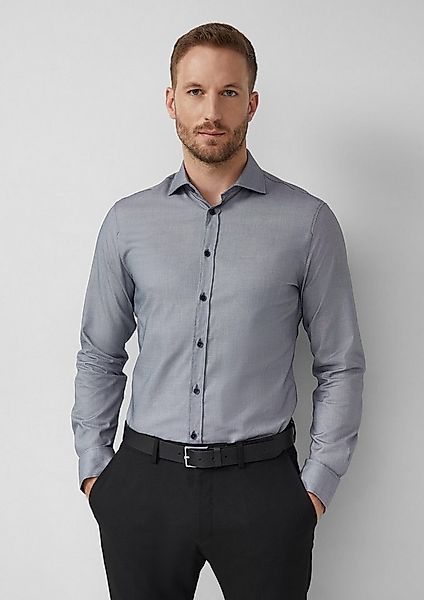 s.Oliver Langarmhemd Hemd Tailored Fit: Langarmhemd mit feiner Webstruktur günstig online kaufen