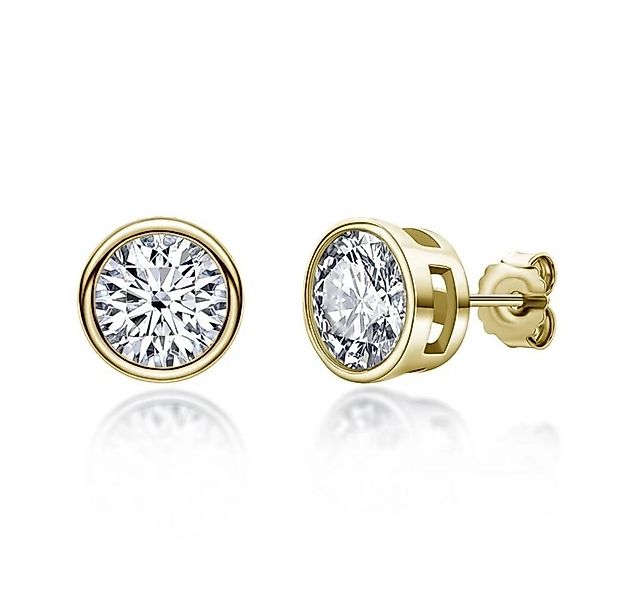 ROUGEMONT Paar Ohrstecker Funkelnde Damen Ohrstecker 925 Sterling Silber 18 günstig online kaufen