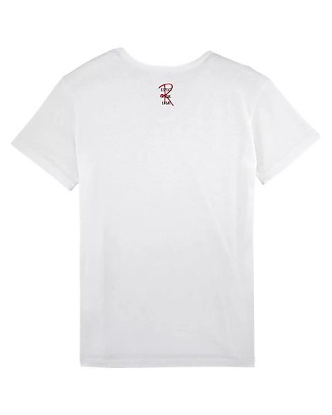 Bio Herren V-neck T-shirt "Chill - Rescue Repeat" In Weiß günstig online kaufen