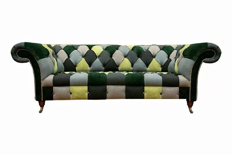 JVmoebel 3-Sitzer Wohnzimmer Chesterfield Sofa Dreisitze Couch Polstermöbel günstig online kaufen