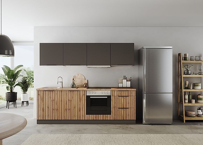 KOCHSTATION Küchenzeile KS-Lagos2, Breite 240 cm, günstig online kaufen