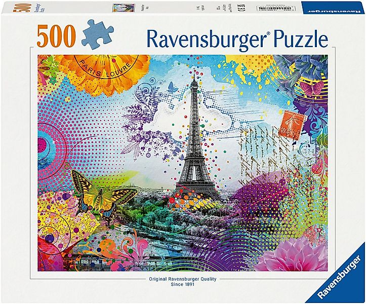 Ravensburger Puzzle Postkarte aus Paris, 500 Puzzleteile, Made in Germany günstig online kaufen