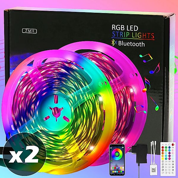 Nettlife LED Stripe Selbstklebend RGB APP-Steuerung günstig online kaufen