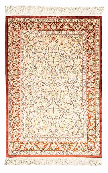 morgenland Orientteppich »Perser - Ghom - 123 x 83 cm - beige«, rechteckig, günstig online kaufen
