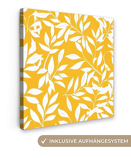 OneMillionCanvasses® Leinwandbild Blätter - Zweige - günstig online kaufen