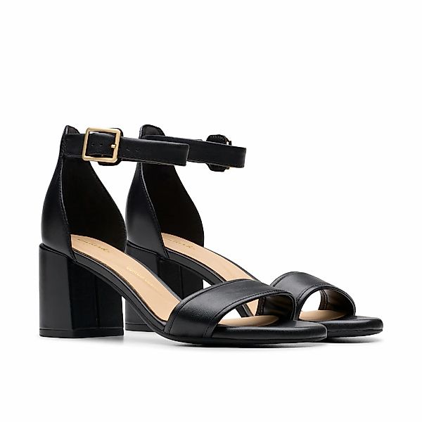 Clarks Sandale "Ezoria Mae", Festtagsschuh, Sandalette mit Blockabsatz günstig online kaufen