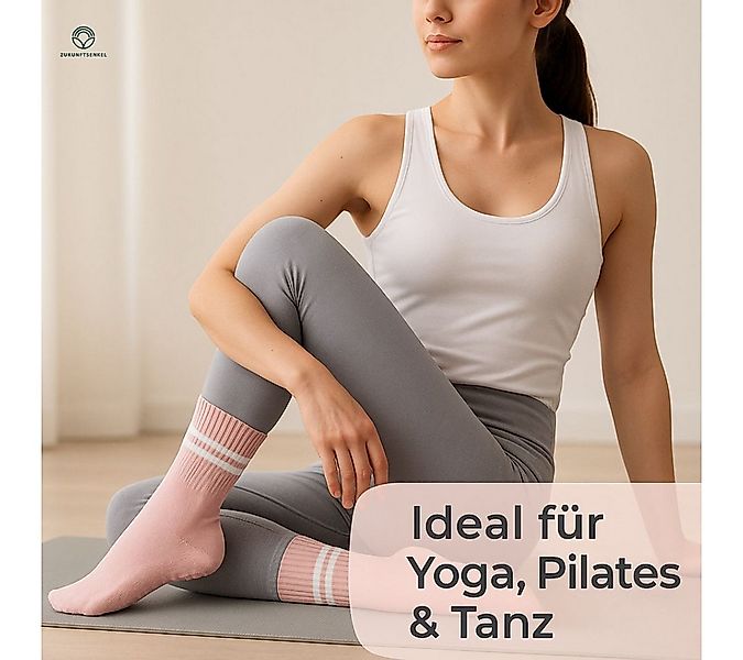 ZUKUNFTSENKEL Sportsocken Yoga Pilates Socken Damen Anti-Rutsch (Spar Set, günstig online kaufen