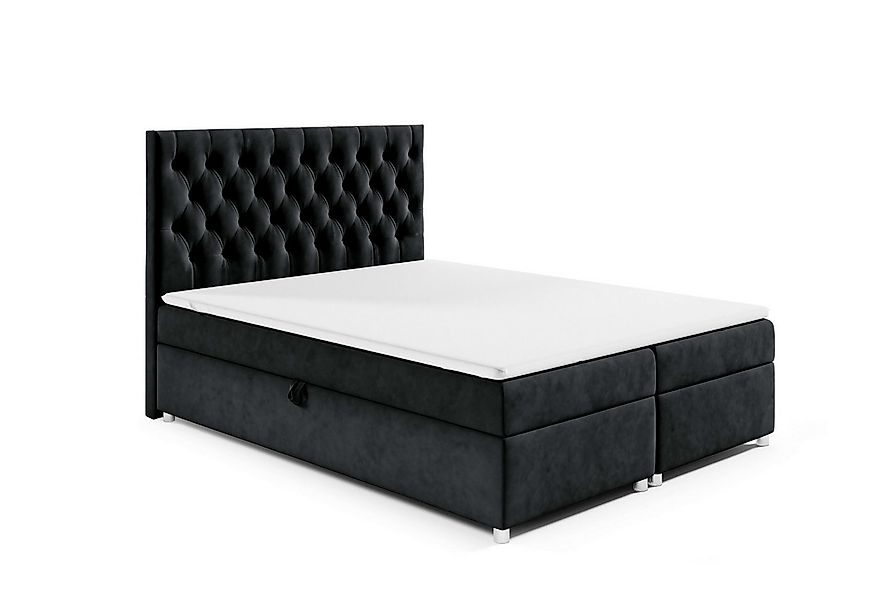 Best for Home Boxspringbett mit Bettkasten Doppelbett K14 Bonellfederkern i günstig online kaufen