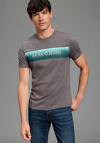 Bruno Banani T-Shirt Halbarmshirt, mit Rundhalsausschnitt, bedruckt, aus Si günstig online kaufen