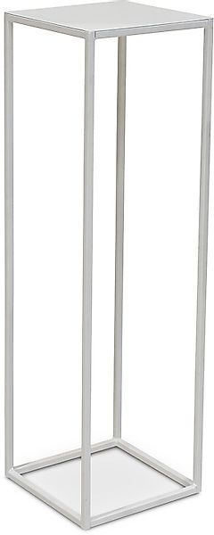 Stage Blumensäule Metall 30 x 30 cm Höhe 100 cm weiß matt günstig online kaufen