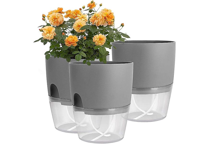 SURFOU Kräutertopf Blumentopf Selbstbewässerungstopf Pflanzentopf küche 3er günstig online kaufen