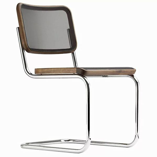 THONET S 32 N | Pure Materials Nussbaum mit Netzbespannung | Stahlrohr-Frei günstig online kaufen