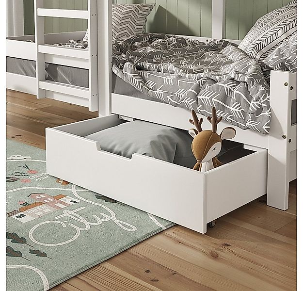 VitaliSpa® Bettschubkasten Teddy, Weiß, 92 x 89 cm (1 St) günstig online kaufen