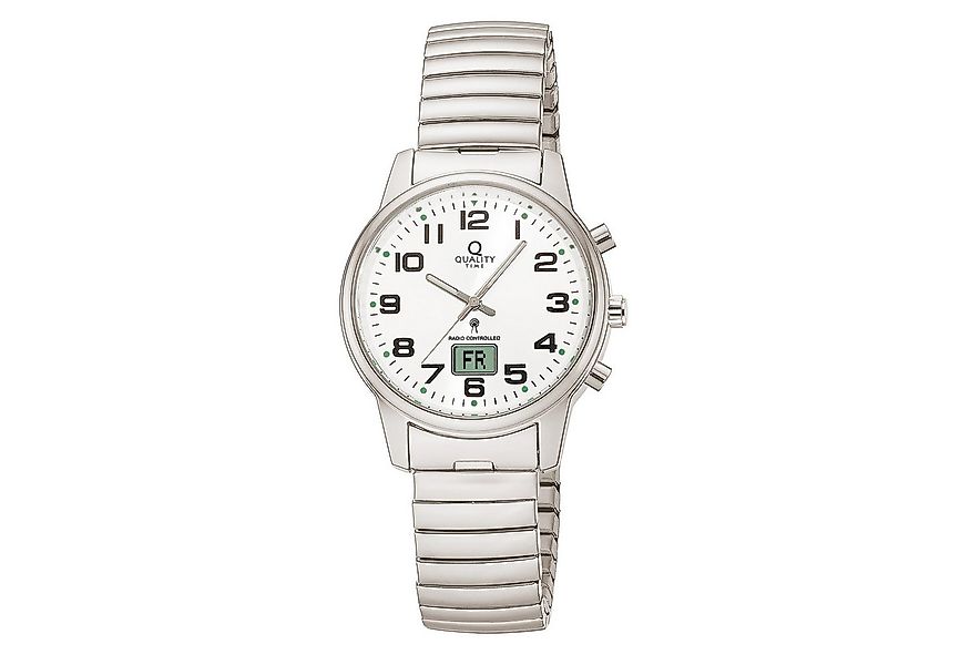 QUALITY TIME Funkuhr QLA-10510-12Z, Quarzuhr, Armbanduhr, Damenuhr, Edelsta günstig online kaufen