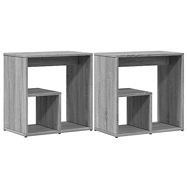 vidaXL Beistelltische 2 Stk Grau Sonoma 50x30x50 cm Holzwerkstoff 840566 günstig online kaufen