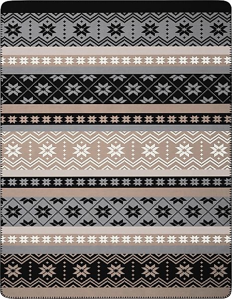 Biederlack Wohndecke "Winter Braid" mit Zierstich günstig online kaufen