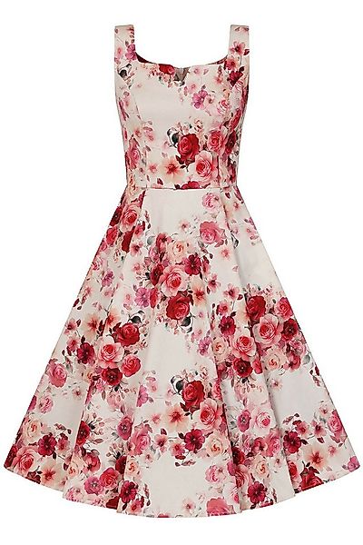 Hearts & Roses London A-Linien-Kleid Scarlett Bloom Rose Rosen Vintage Retr günstig online kaufen