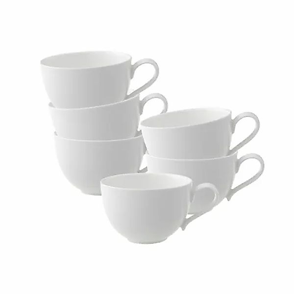 Villeroy & Boch Tasse »Kaffeetassen New Cottage Basic 150 ml 6er Set weiß« günstig online kaufen