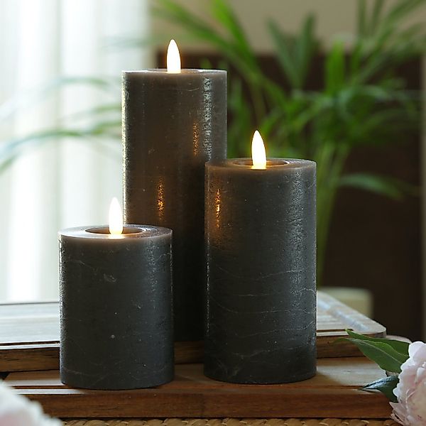 MARELIDA LED-Kerze LED Kerzenset LINA Rustik günstig online kaufen