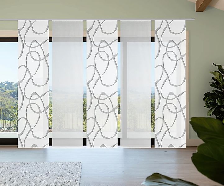 Vision S Schiebegardine "OPHELIA" Paneelwagen 5 Stk. tlg. Schiebevorhang,Ba günstig online kaufen