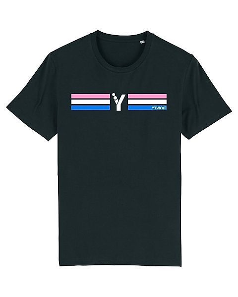 Ytwoo Unisex T-shirt Mit Bedruckter Grafik Ytwoo-logo Streifen günstig online kaufen