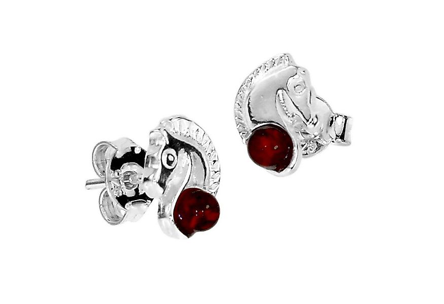 OSTSEE-SCHMUCK Paar Ohrstecker Ostsee-Schmuck Ohrstecker Pferdekopf Ohrstec günstig online kaufen