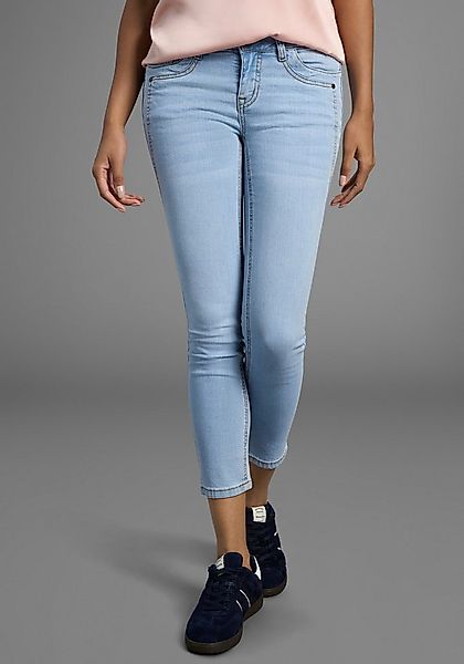 Arizona 7/8-Jeans mit Keileinsätzen extra-enger Schnitt, Used-Look-Waschung günstig online kaufen