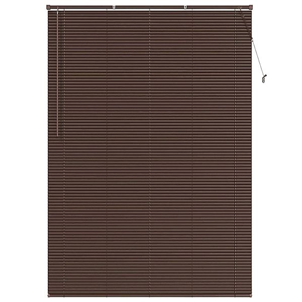 vidaXL Venetianer Jalousie Dunkelbraun mit Muster 213 x 130 cm PVC 42003806 günstig online kaufen